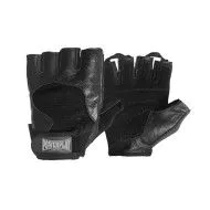 Рукавички для фітнесу Hit fit 2154 чорна шкіра