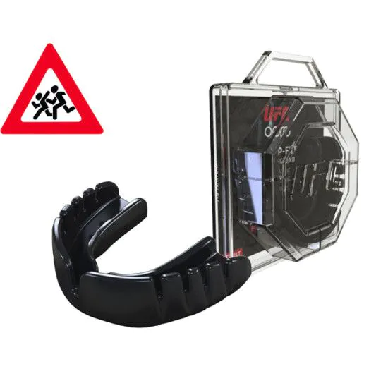 Капа OPRO Junior Snap-Fit Hologram Black