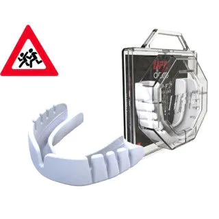 Капа OPRO Junior Snap-Fit Hologram White