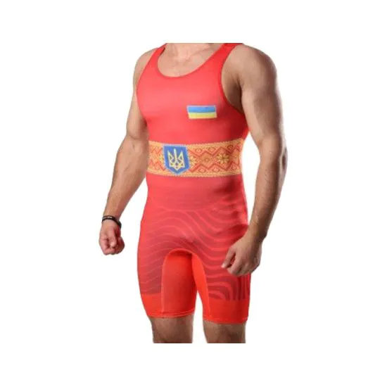 Трико для боротьби WRESTLER APPROVED UWW red
