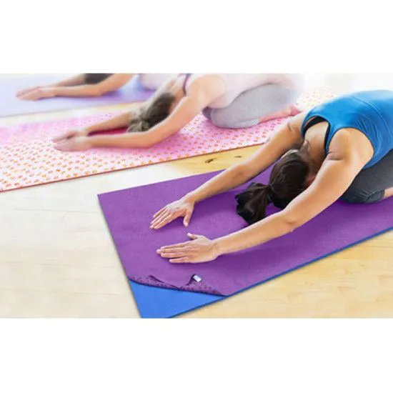 Килимок - рушник Yoga mat towel мікрофібра, силікон