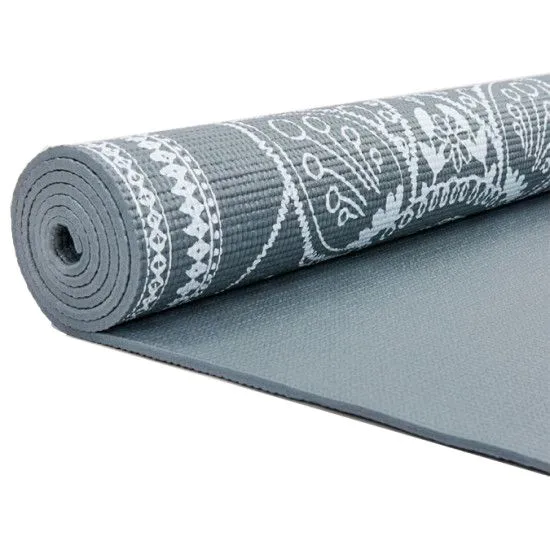 Килимок для занять Yoga mat FLOWER PVC 4 мм