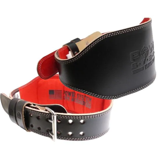 Пояс для важкої атлетики Power System Elite PS-3030 Black / Red