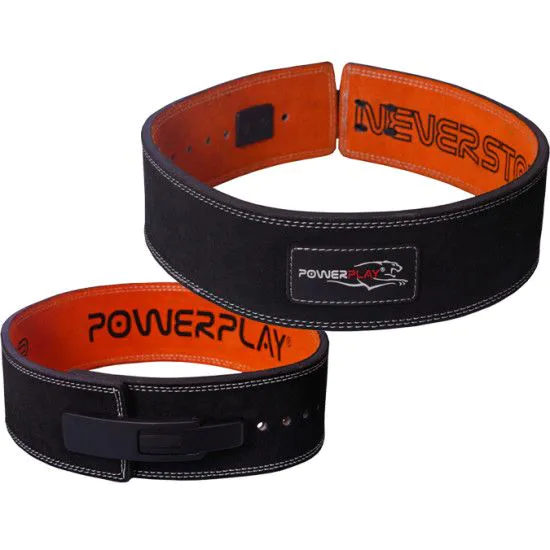 Пояс для важкої атлетики PowerPlay 5175 чорно-помаранчевий