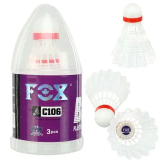 Волани для бадмінтону FOX C106 (3шт) білі