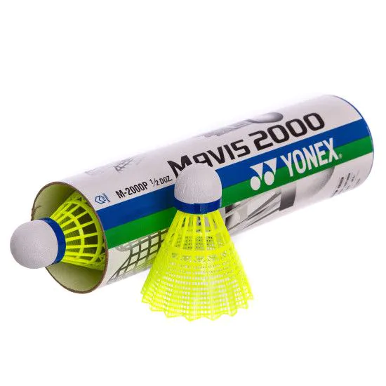 Воланчікі нейлонові YONEX-2000P (6 шт) жовті