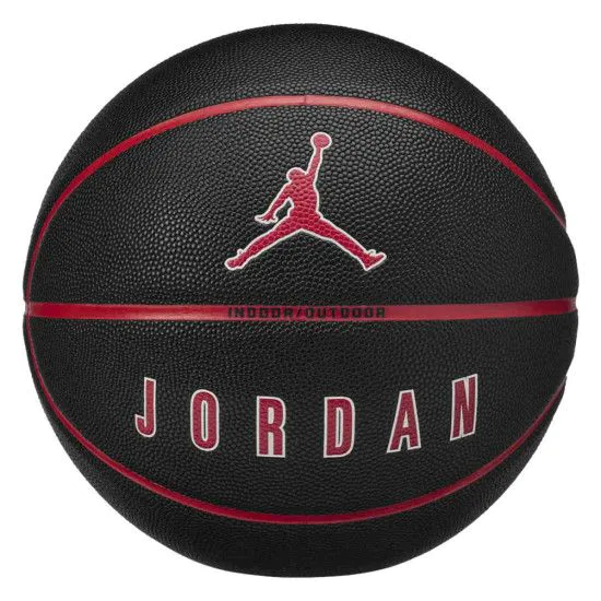 М'яч баскетбольний Nike JORDAN ULTIMATE 2.0 8P DEFLATED BLACK/FIRE RED/WHITE/FIRE RED size 7