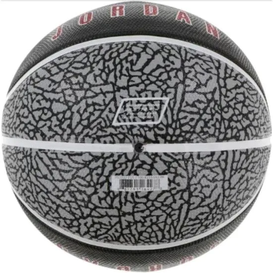 М'яч баскетбольний Nike JORDAN PLAYGROUND 2.0 8P DEFLATED WOLF GREY/BLACK/WHITE/VARSITY RED size 7