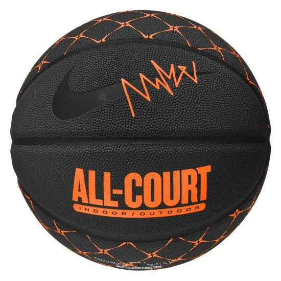 М'яч баскетбольний Nike EVERYDAY ALL COURT 8P GRAPHIC DEFLATED ANTHRACITE/TOTAL ORANGE/BLACK size 7