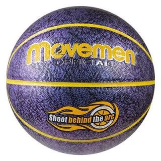 М'яч баскетбольний Movemen №7 гліттер синій