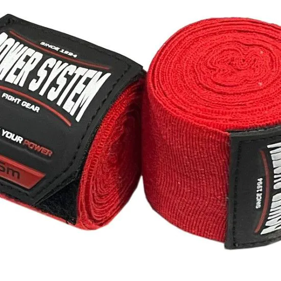 Бинти для боксу Power System PS-3404 Boxing Wraps 4,5 m червоні