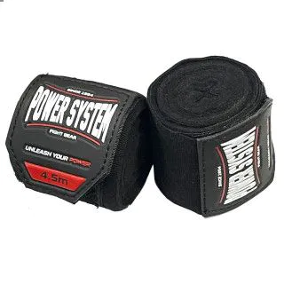 Бинти для боксу Power System PS-3404 Boxing Wraps 4,5 m чорні