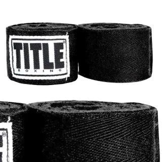 Бинти боксерські  TITLE Boxing Traditional Weave 180" Black 4.5м