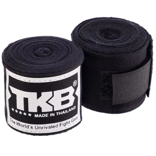 Бінти боксерські TOP KING Hand Wraps 4 м чорні
