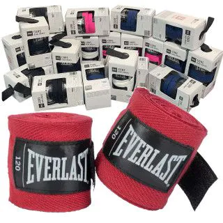 Бинти боксерські Everlast Core Boxing Hand Wraps 3 м червоні