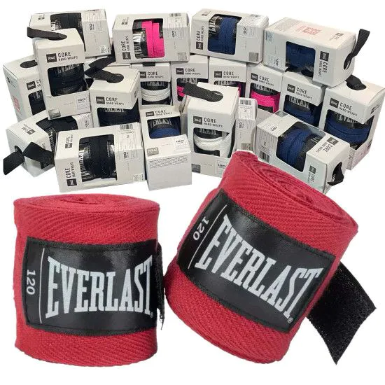 Бинти боксерські Everlast Core Boxing Hand Wraps 3 м червоні
