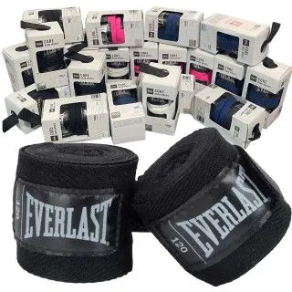 Бинти боксерські Everlast Core Boxing Hand Wraps 3 м чорні