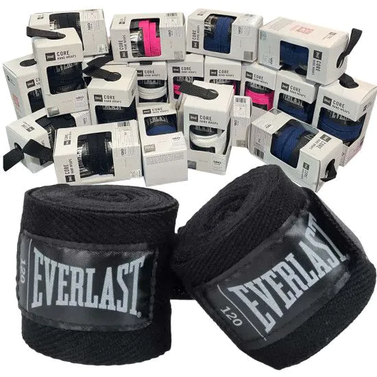 Бинти боксерські Everlast Core Boxing Hand Wraps 3 м чорні