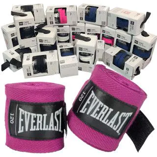 Бинти боксерські Everlast Core Boxing Hand Wraps 3 м рожеві