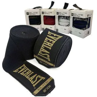 Бінти боксерські Elite Hand Wraps 4,55 m чорні