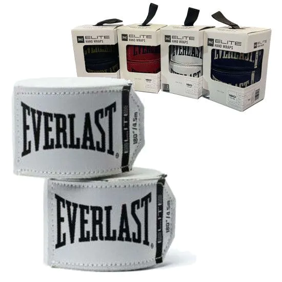 Бінти боксерські Elite Hand Wraps 4,55 m білі