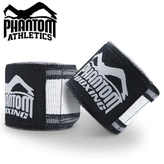 Бінти боксерські Phantom MT-Pro Black/White 4.5 м