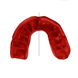Капа OPRO Gold JAWS Black/Red (art.102504011) 