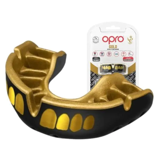 Капа OPRO Gold Grillz Black/Gold (art.102504012) 