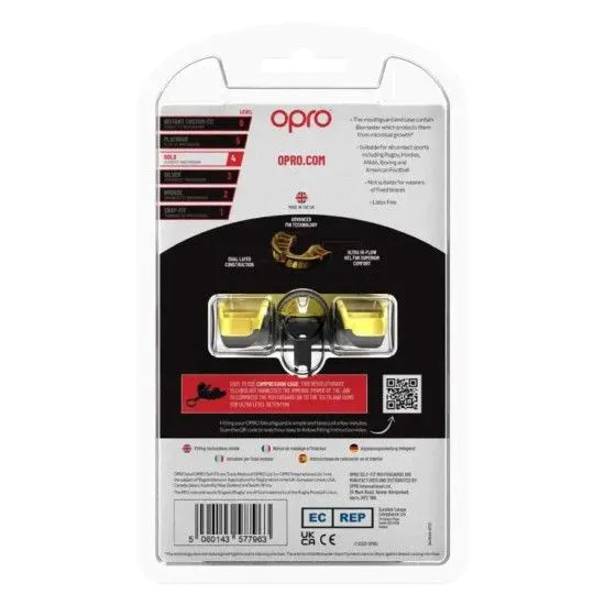 Капа OPRO Gold Grillz Black/Gold (art.102504012) 