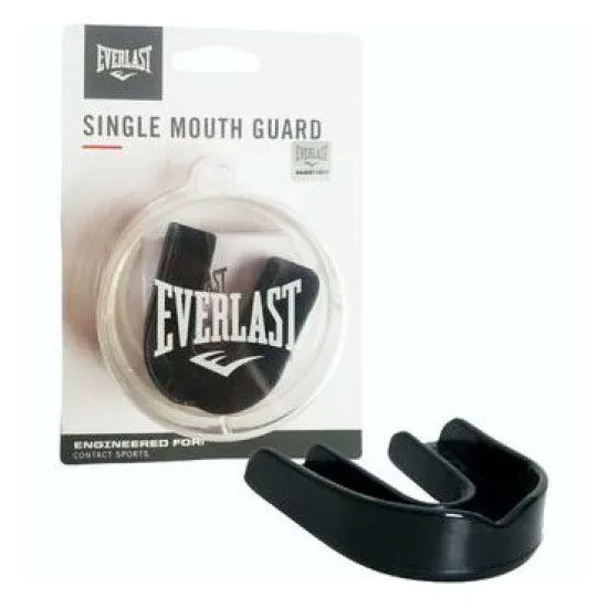 Капа Everlast SINGLE MOUTH GUARD черная в футляре