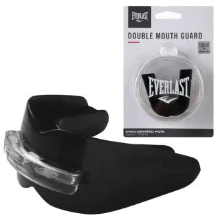 Капа двощелепна Everlast DOUBLE MOUTH GUARD чорна