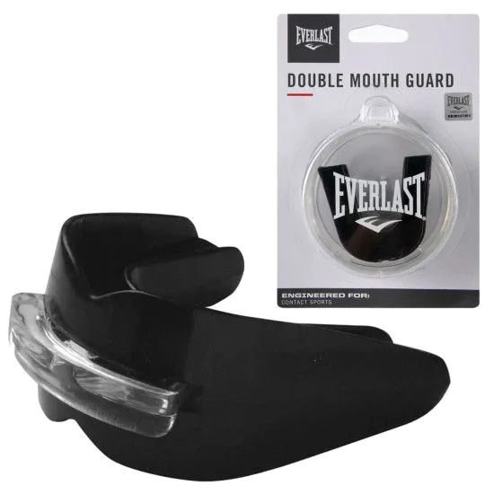 Капа двощелепна Everlast DOUBLE MOUTH GUARD чорна
