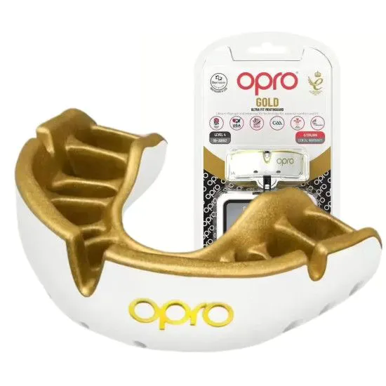 Капа OPRO Gold WHITE/GOLD (ART.102504005)