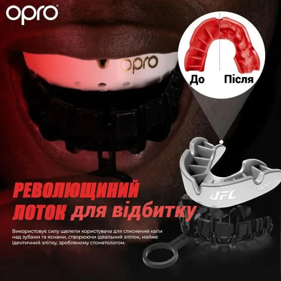 Капа OPRO Silver UFC Red/Black (ufc.102514002) 