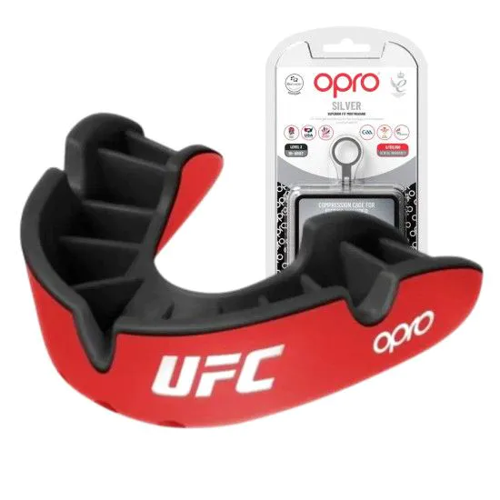 Капа OPRO Silver UFC Red/Black (ufc.102514002) 