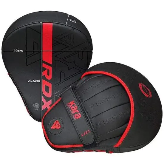 Лапы боксерские RDX F6 KARA Matte Red 