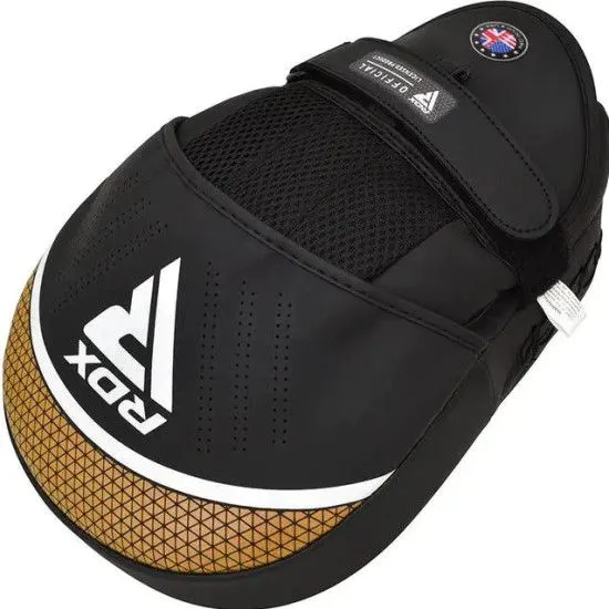 Лапи боксерські RDX FOCUS PAD AURA PLUS T-17 Black Golden 
