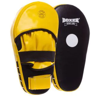 Лапи для боксу BOXER прямі шкіряні