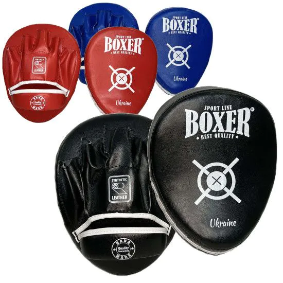 Лапы боксерские гнутые Boxer NEW винил