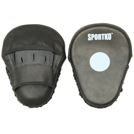 Лапи боксерські гнуті Sportko шкіра