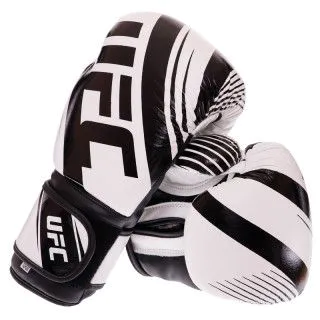 Боксерські рукавички UFC RUSH білі шкіряні (10-14 oz)