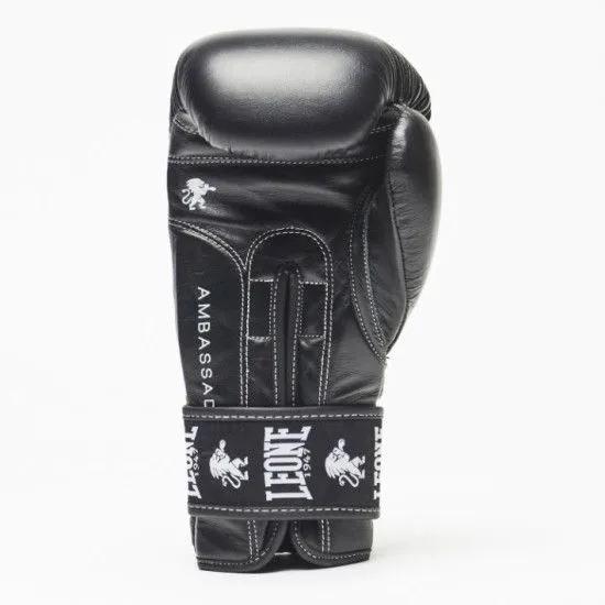 Боксерські рукавички Leone Ambassador Black 10 oz