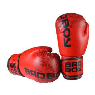 Боксерські рукавички BadBoy 10-12 ун червоні