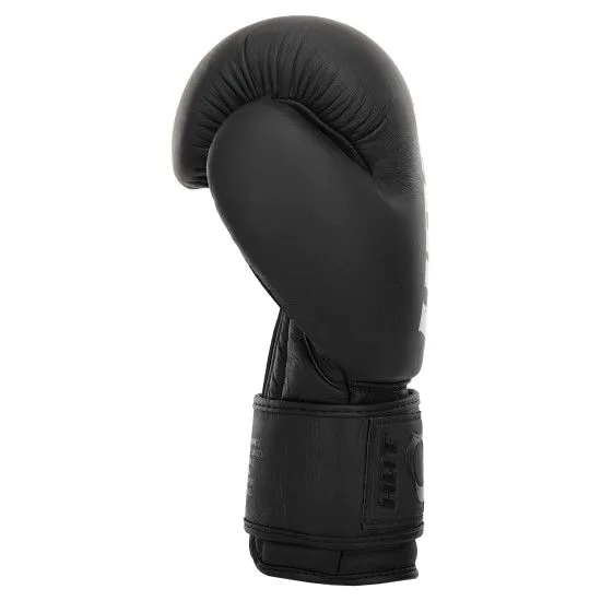 Боксерські рукавички HARD TOUCH BO-4230 шкіряні (10-14 ун) чорні
