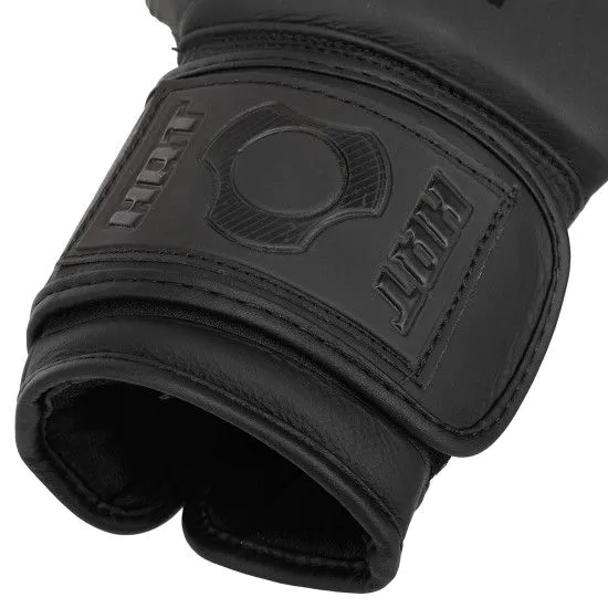 Боксерські рукавички HARD TOUCH BO-4230 шкіряні (10-14 ун) чорні