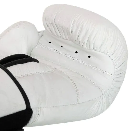 Боксерські рукавички HARD TOUCH BO-4230 шкіряні (10-14 ун) білі