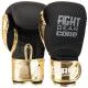 Перчатки боксерские CORE FIGHT GEAR черно-золотые (10-12 oz)