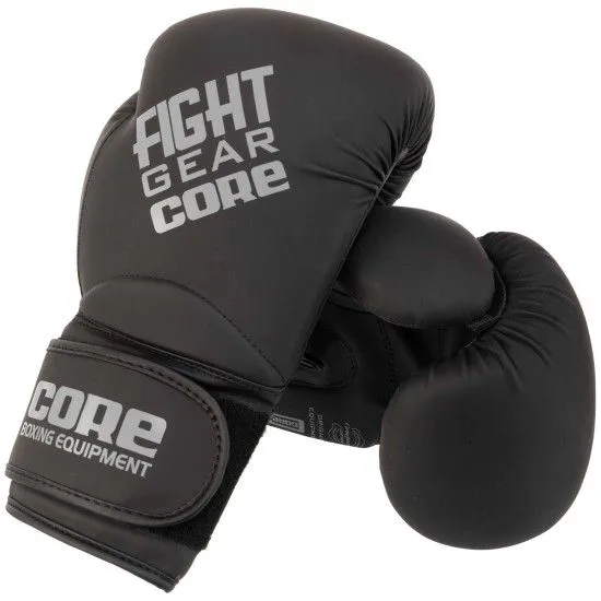 Рукавички боксерські CORE FIGHT GEAR чорні (10-12 oz)