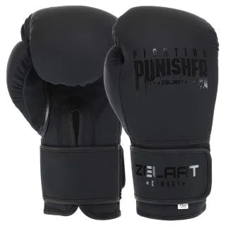 Рукавички боксерські Zelart PUNISHER чорні (10-14 oz)