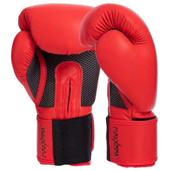 Боксерські рукавички MAXXMMA GB01S червоні 10-12 oz 